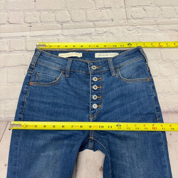 Anthropologie Pilcro & The Letterpress High Rise Flare Jeans 27 Denim D040 -5 - Picture 2 of 16